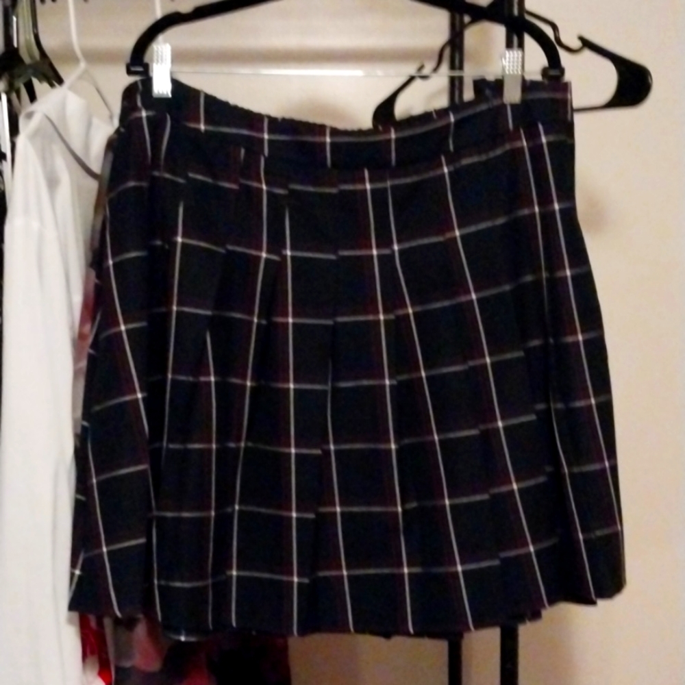 Pleased plaid skirt